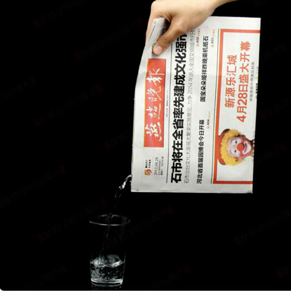 Magic Tricks Water In Newspaper Illusions Magic Tricks Product Paper Magic.l8