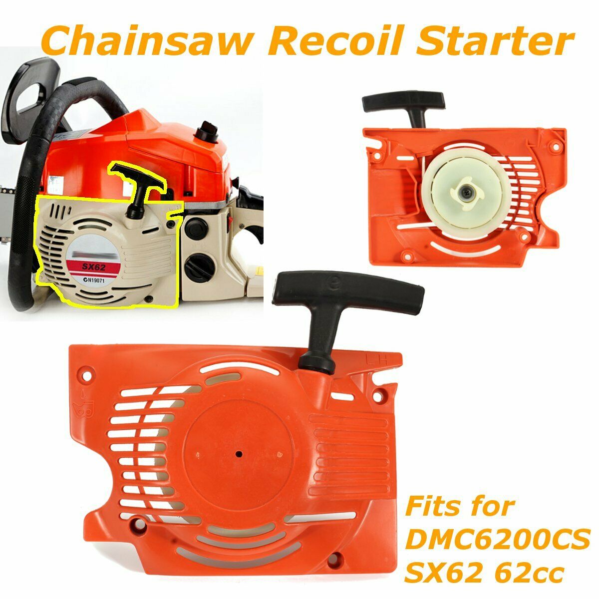 Chainsaw Recoil Starter for Baumr-AG SX62 62cc DMC6200 Chain Saw Replacement