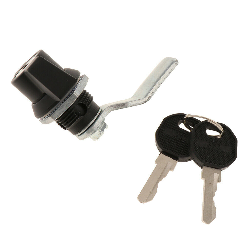 2x Trailer Camper RV Truck Cabinet Latch Handle Rotation Toolbox Lock w/ Keys