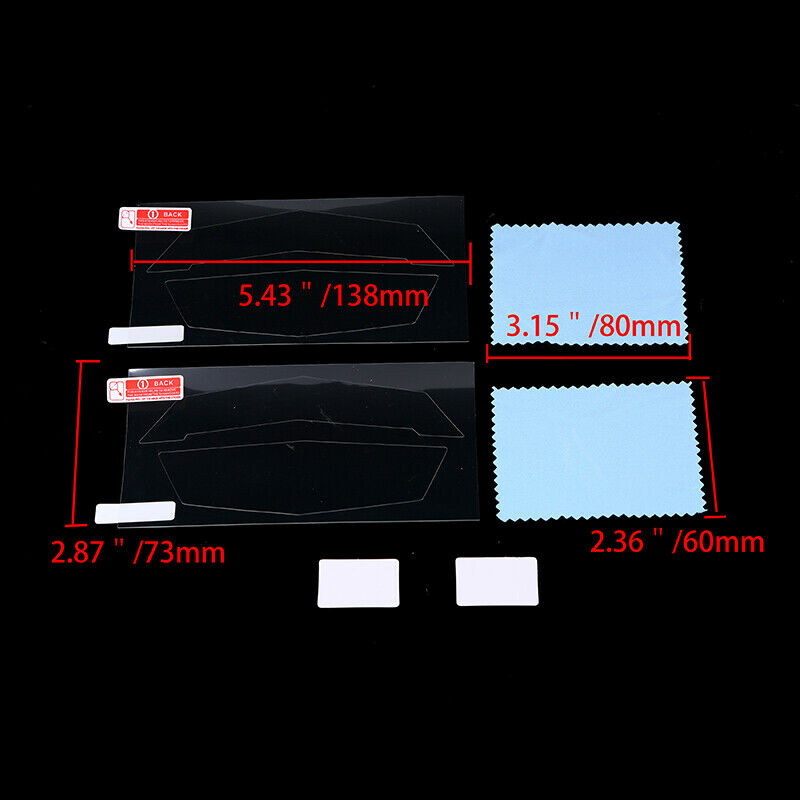 Pair Motorcycle Clear Dashboard Protector Film Fit forÂ Kawasaki Z1000 2014-2017