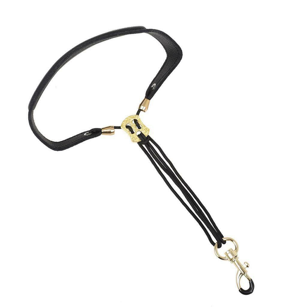 Sax Shoulder Neck Strap Padded for Tenor Baritone Saxophone Parts Belt Black