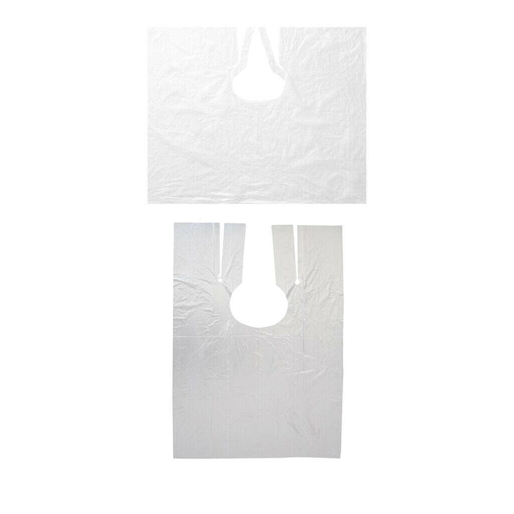 230 Pieces Women Men Clear Disposable Hair Cutting Capes Home Hair Styling Cloth