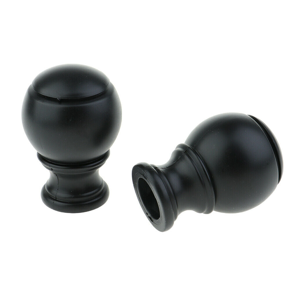 Set of 4 Drapery Curtain Panel Rod Pole End Caps Window Curtain Accessories