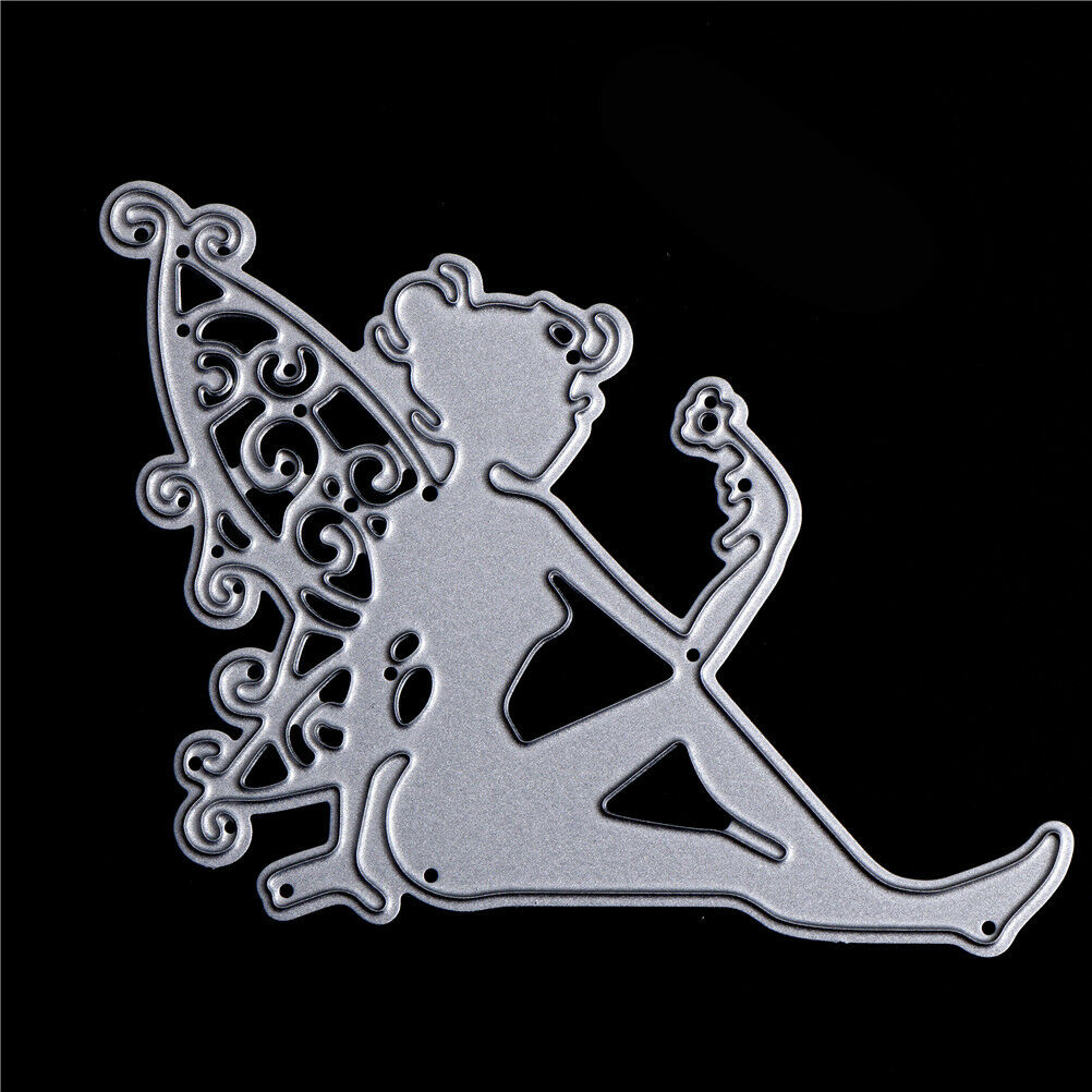 Nice Butterfly fairy Scrapbook DIY album Card Metal Die Cut Stencil craft.l8