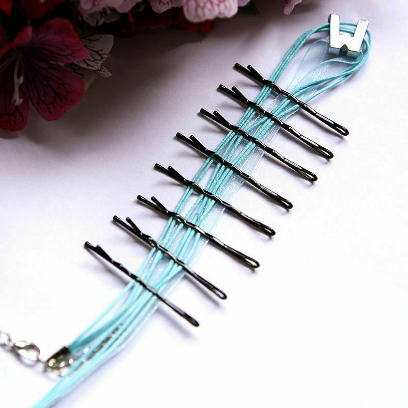 60Pcs Black Wave Invisible Hair Clips Wave Top Bobby Pins Grips Salon Barrette