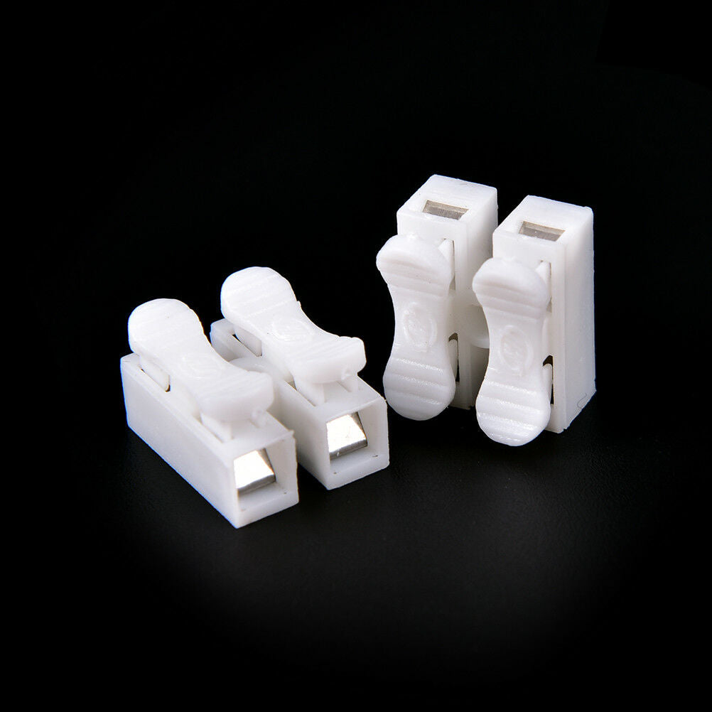 30x Self Locking mini 2Pin Cable Connectors Quick Splice Lock Wire Terminals Re