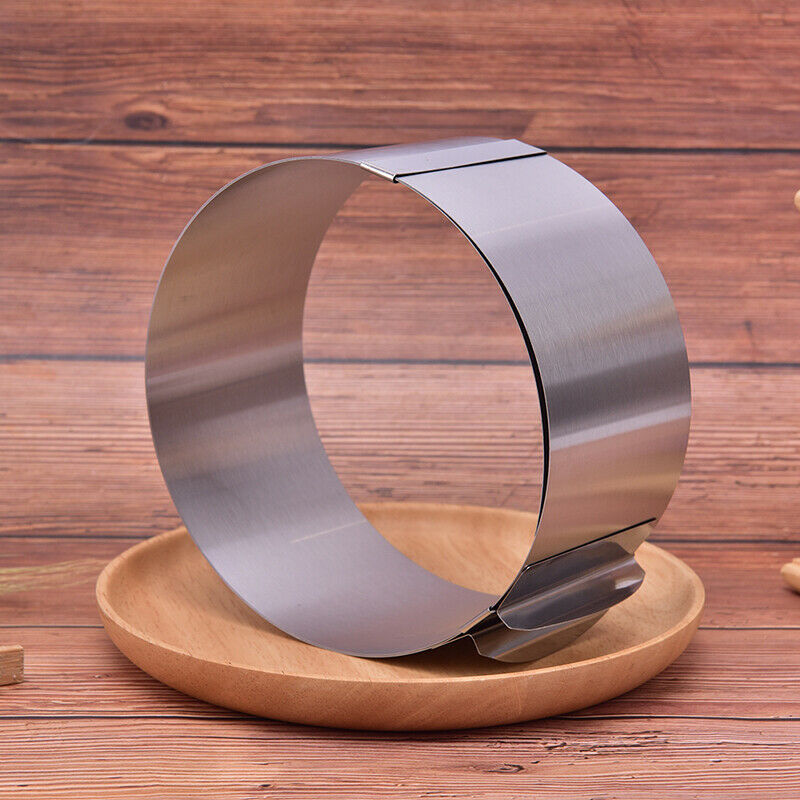 Retractable Stainless Steel 1 Pc Circle Mousse Ring Baking Tool Cake Mould M_DD