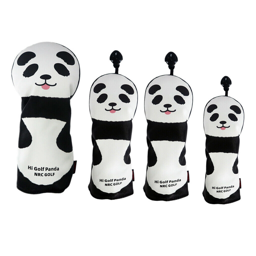 4pcs Waterproof Wood Driver Headcover Club Cover #1 3 5 UT Golf Covers Protector