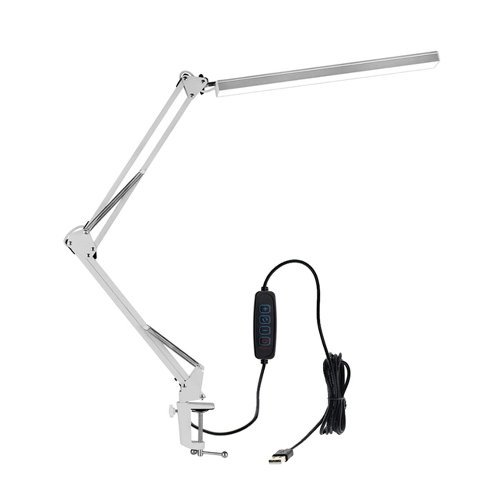 Folding Eye Protection LED Desk Lamp with Clamp Home Office Desk Light