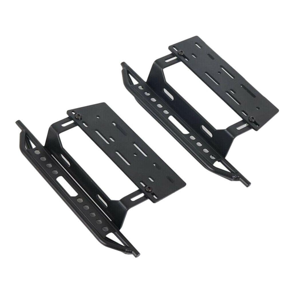 1 pair Metal RC Side Pedal For SCX10 90046 1:10 RC Crawler Car Parts Black