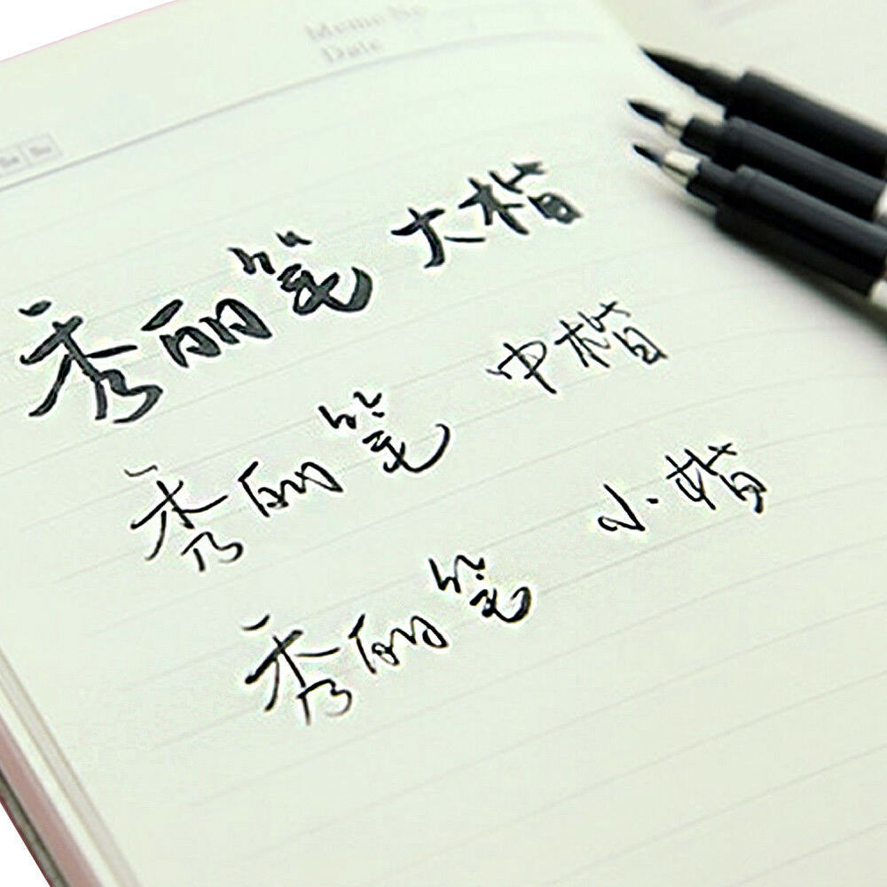 3x Features Chinese Pen Japanese Calligraphy Writing Art Script Painting Brush