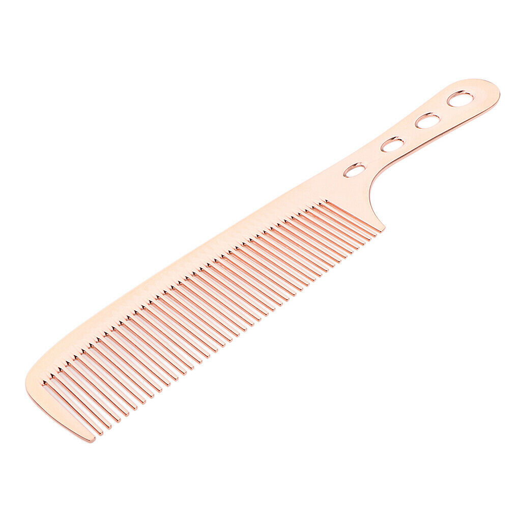 Space Aluminum Antistatic Haircutting Styling Hairdressing Barber Comb Light