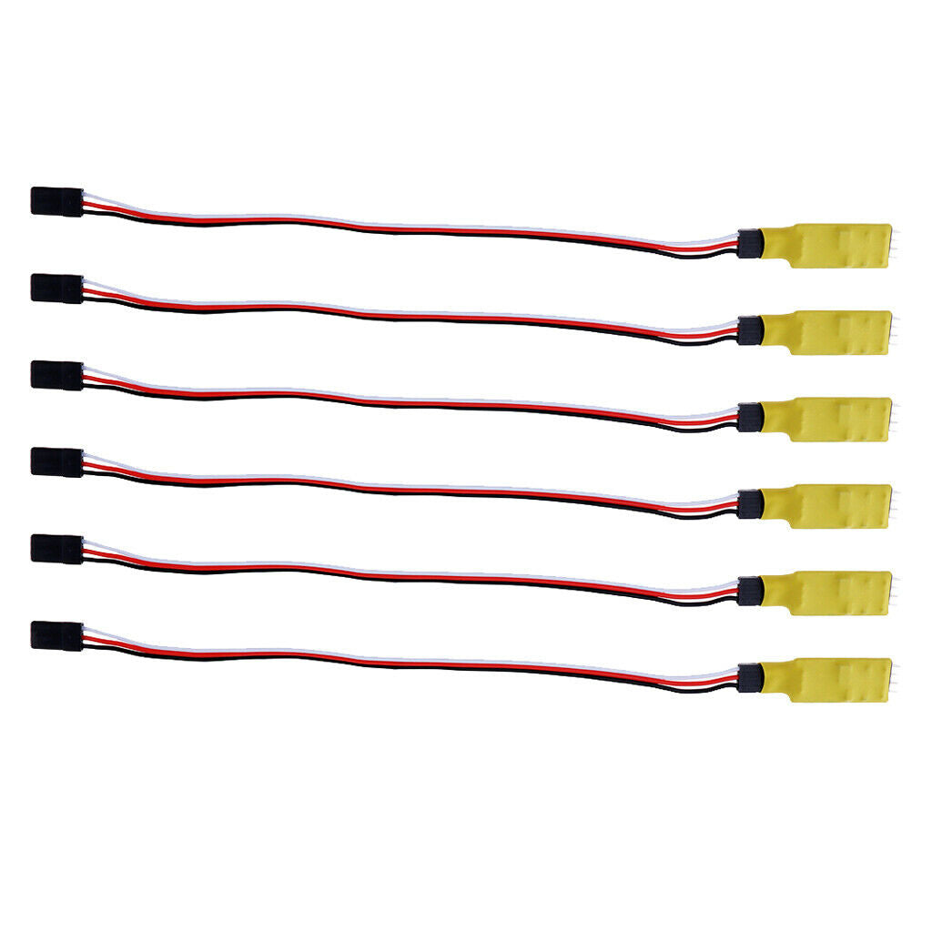 6x Receiver Controlled Switch LED Car Lights Remote RC Car Vehicle Parts
