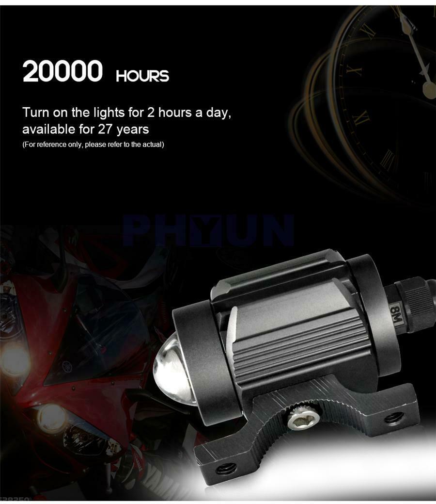 Universal L29 Headlight Bulbs With Projector Lens LED Fog Lights Motorcycle Car