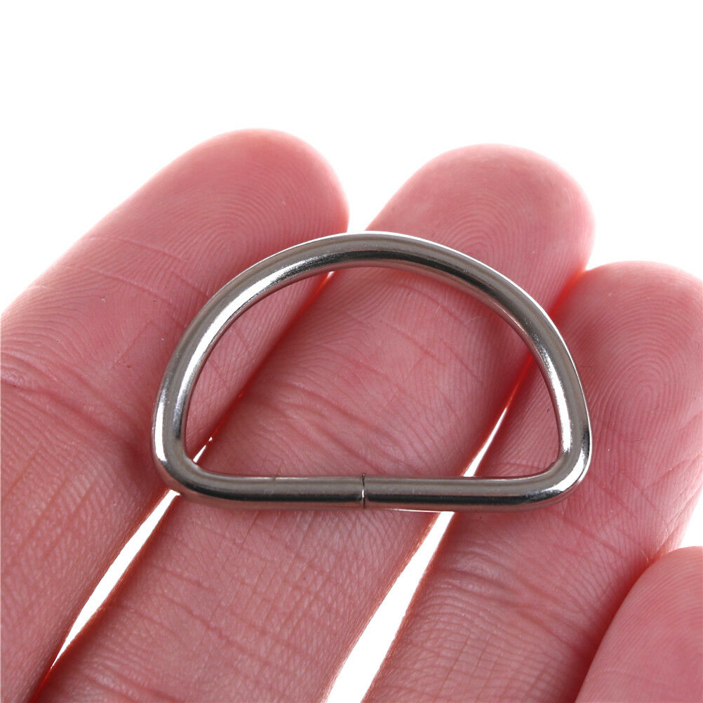 10PCS Metal 25mm D Ring Purse Buckles For Clothes Bag Case Strap Web Bel.l8