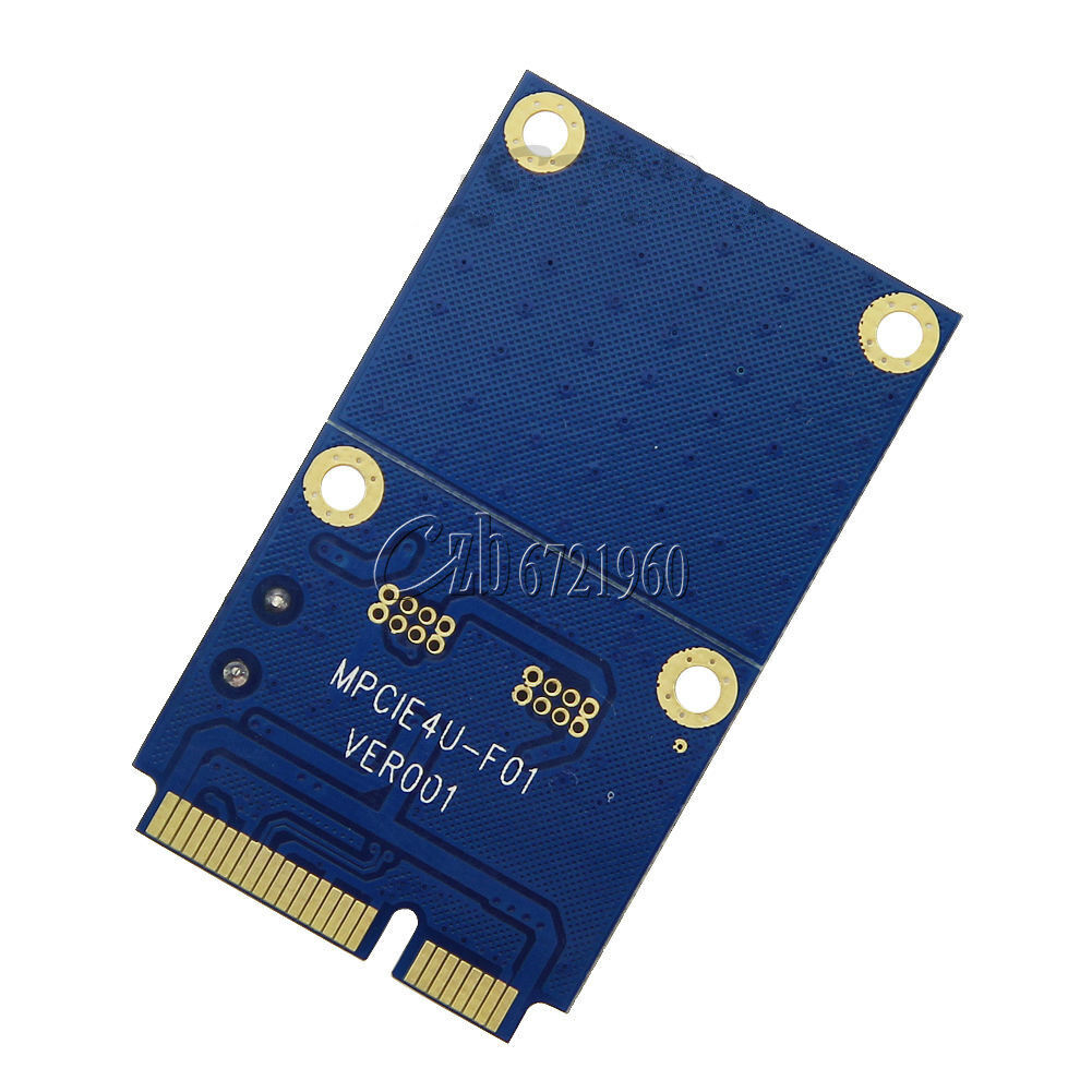 Mini PCI-E PCIe to USB Adapter mPCIe to 5 Pin 2 Ports Dual USB2.0 Converter Card