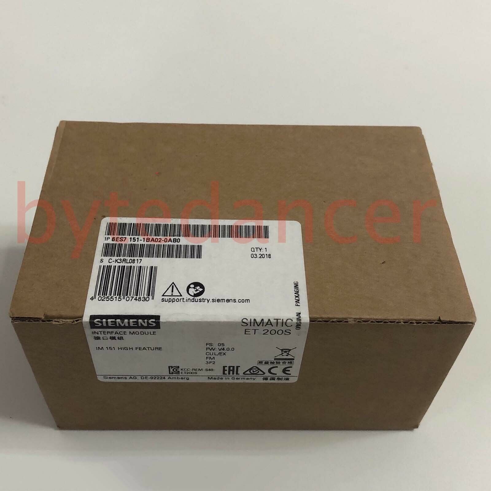 1PC New 6ES7 151-1BA02-0AB0 1 year warranty Fast  SM9T