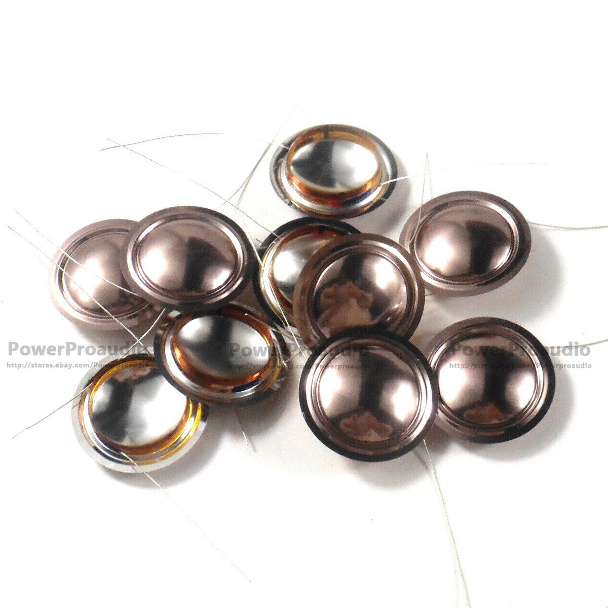 10pcs 20.4 mm Mylar Dome diaphragm Loudspeaker Tweeters voice coil 4 ohm Two way