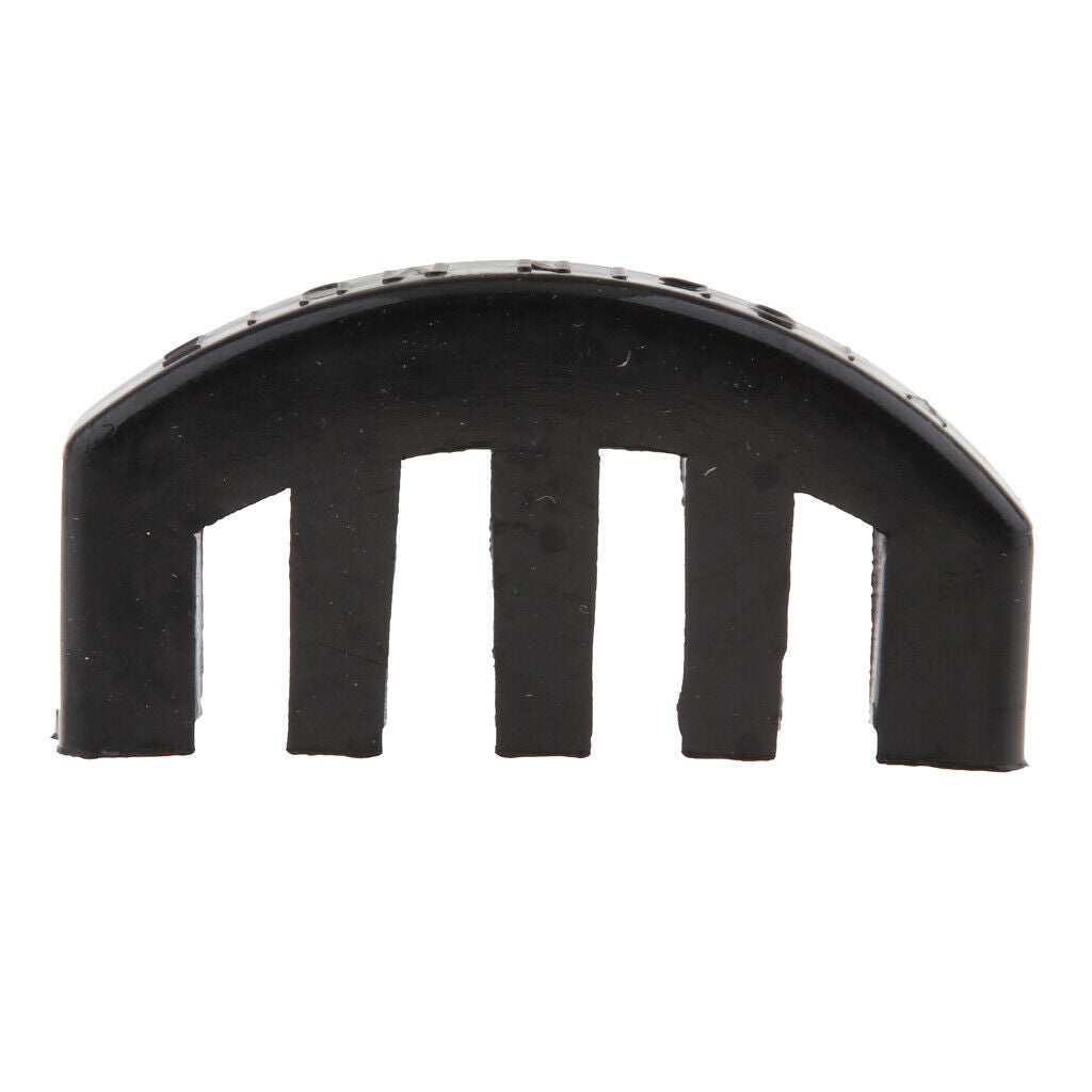 Durable Rubber Violin Fiddle Mute 5 Forks Silencer for 4/4 3/4 1/2 Size Violin