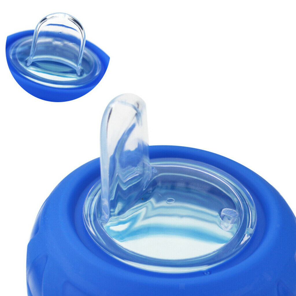 No-Spill Super Spout Handle Sippy Cups Style1-blue