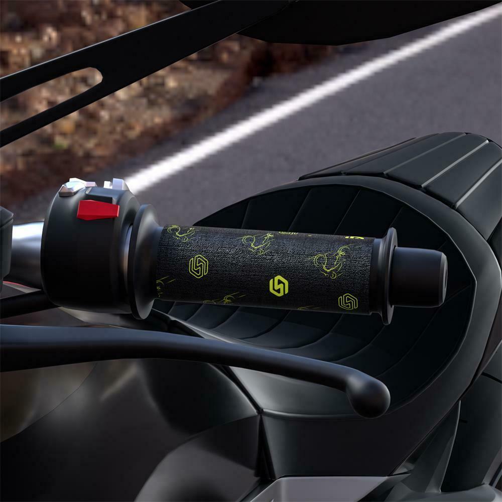 Motorcycle Three-speed Heating Electric Handle Grip Cover Handlebar Warmer Black