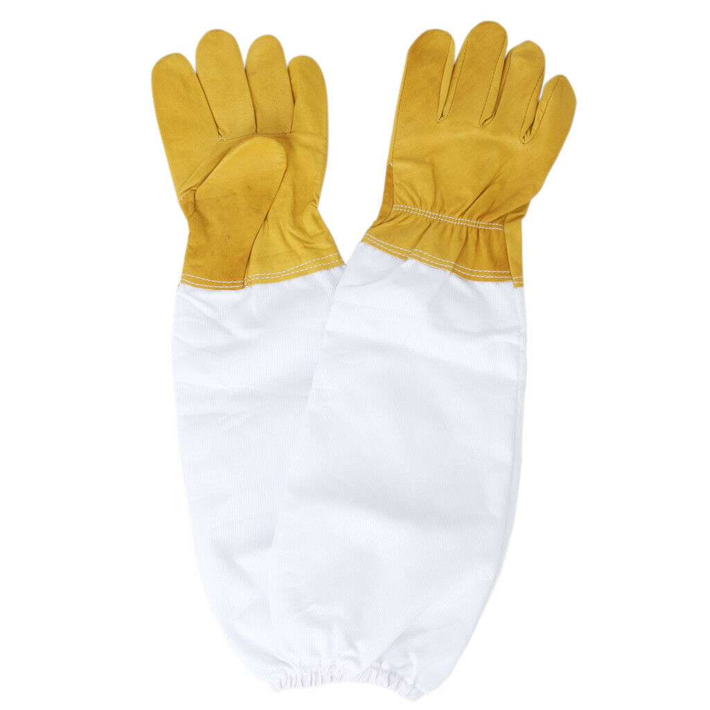 Beekeeping Equipment Bee Keeping Coat Suit + 2 Pairs Gloves + Bee Hive Holder
