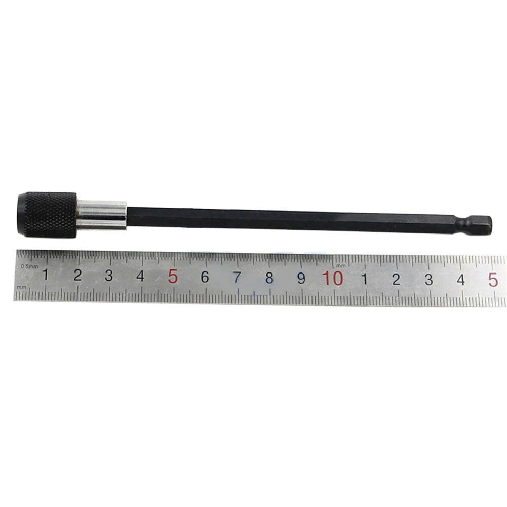 3pc 60-150mm 1/4Inch Hex Shank Magnetic Quick Release Drill Extension Rod set
