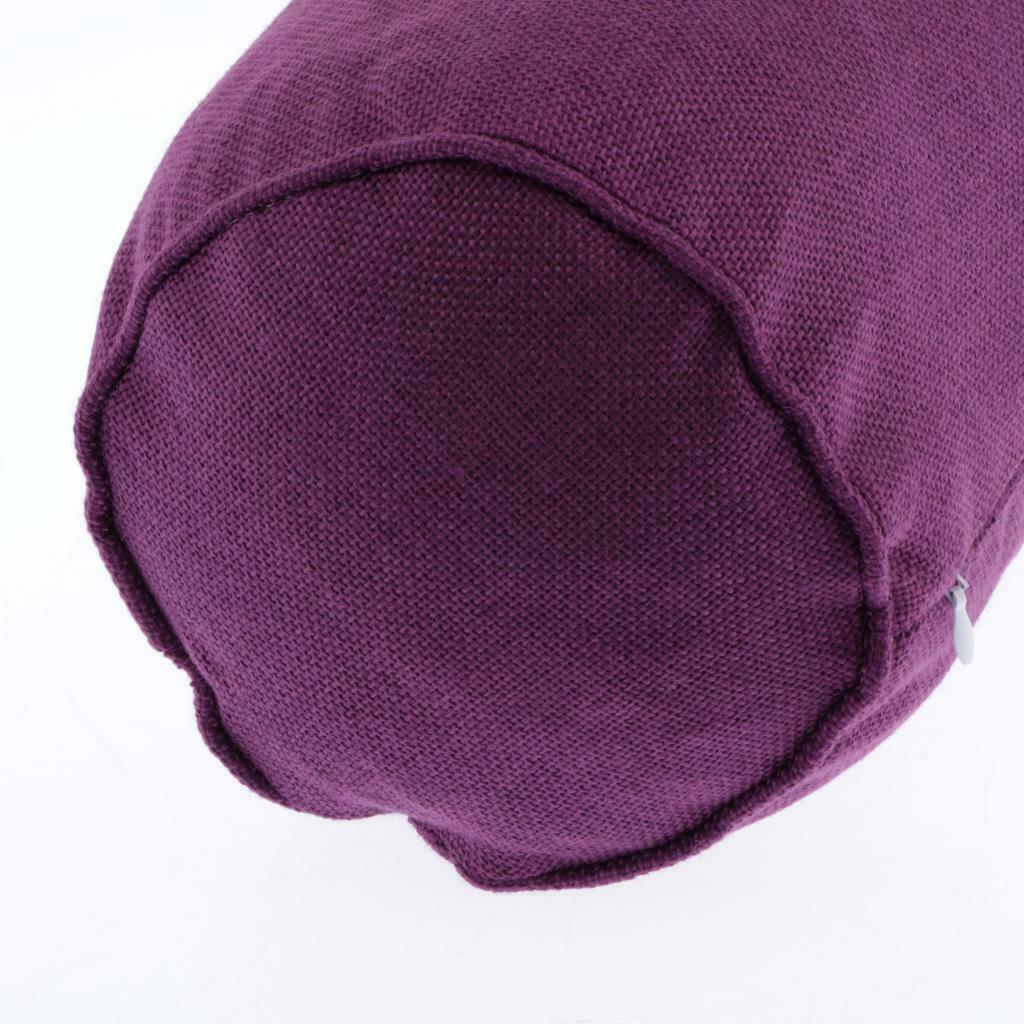 2 Pieces  Neck Pillow Cotton Cervical Round Pillow for Travel / 15x40 Cm