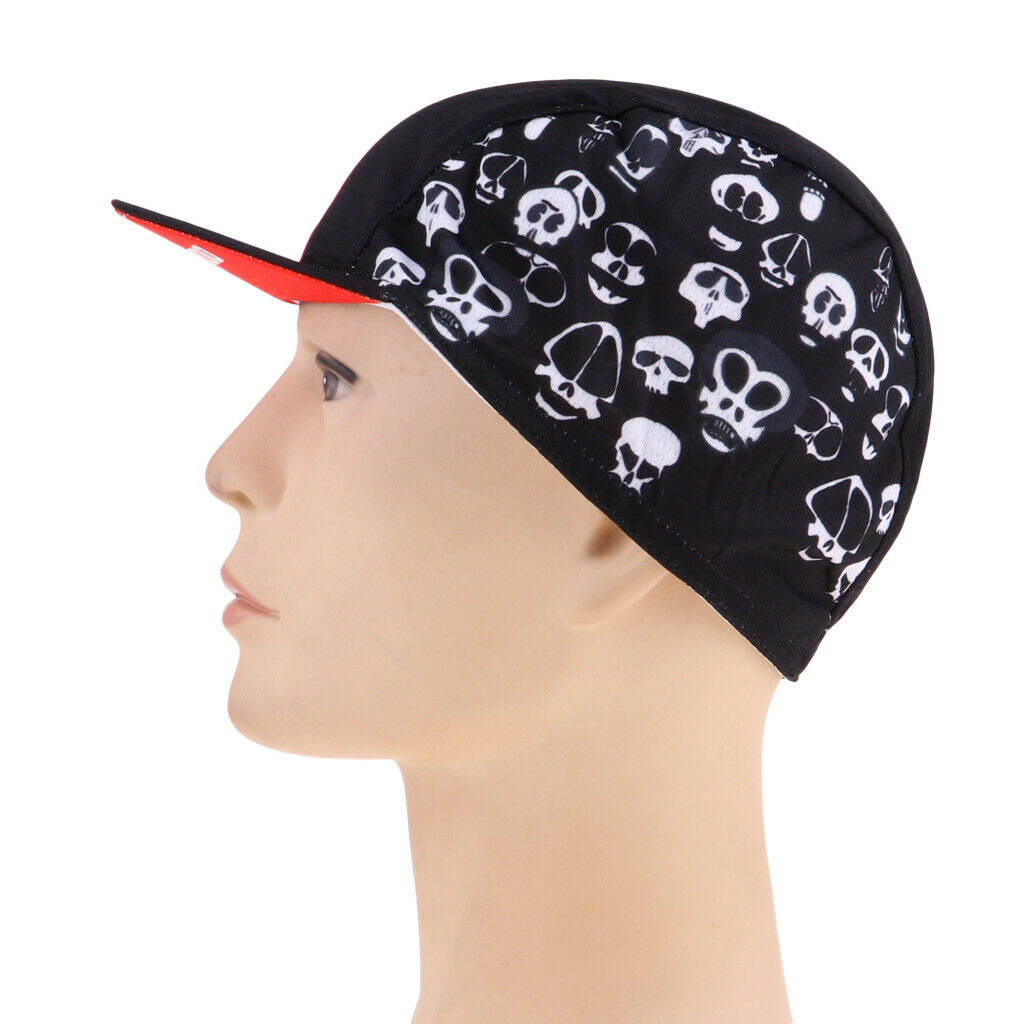 Breathable Anti-UV Outdoor Riding Hats Skulls Printing Cycling Caps