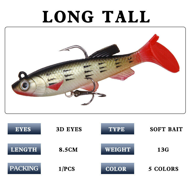 5pc Fishing Lure Floating Crankbait Bait Pike Bass Trout Wobblers Fishing Tackle