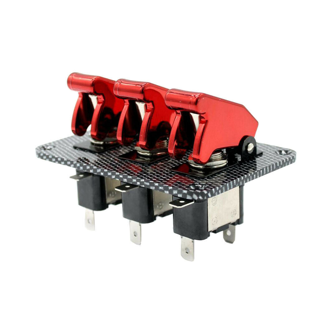 3 Buttons 20A Flip Up Ignition Lock Switch Toggle Switch Switch Panel