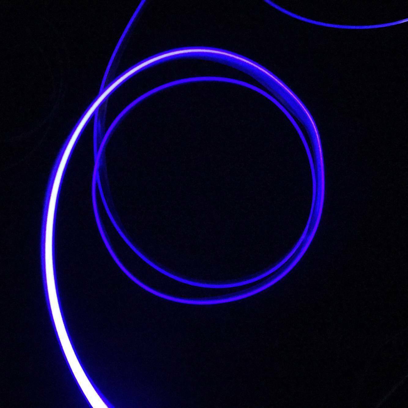 Car Interior Blue LED Decorative Lamp Optical Fiber Light Dash Trim Door Light