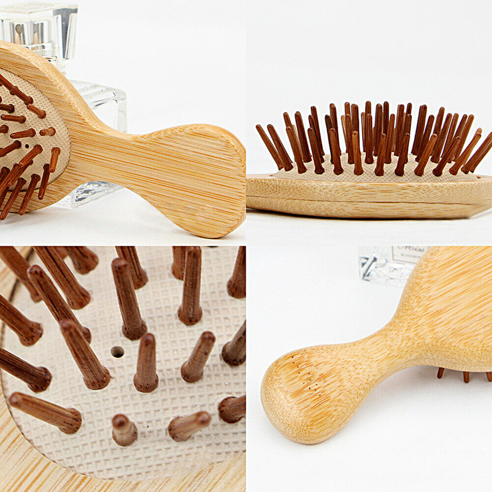 Wooden Cushion Airbag Comb Anti-static Hair Loss Scalp Massage Hair Brush @