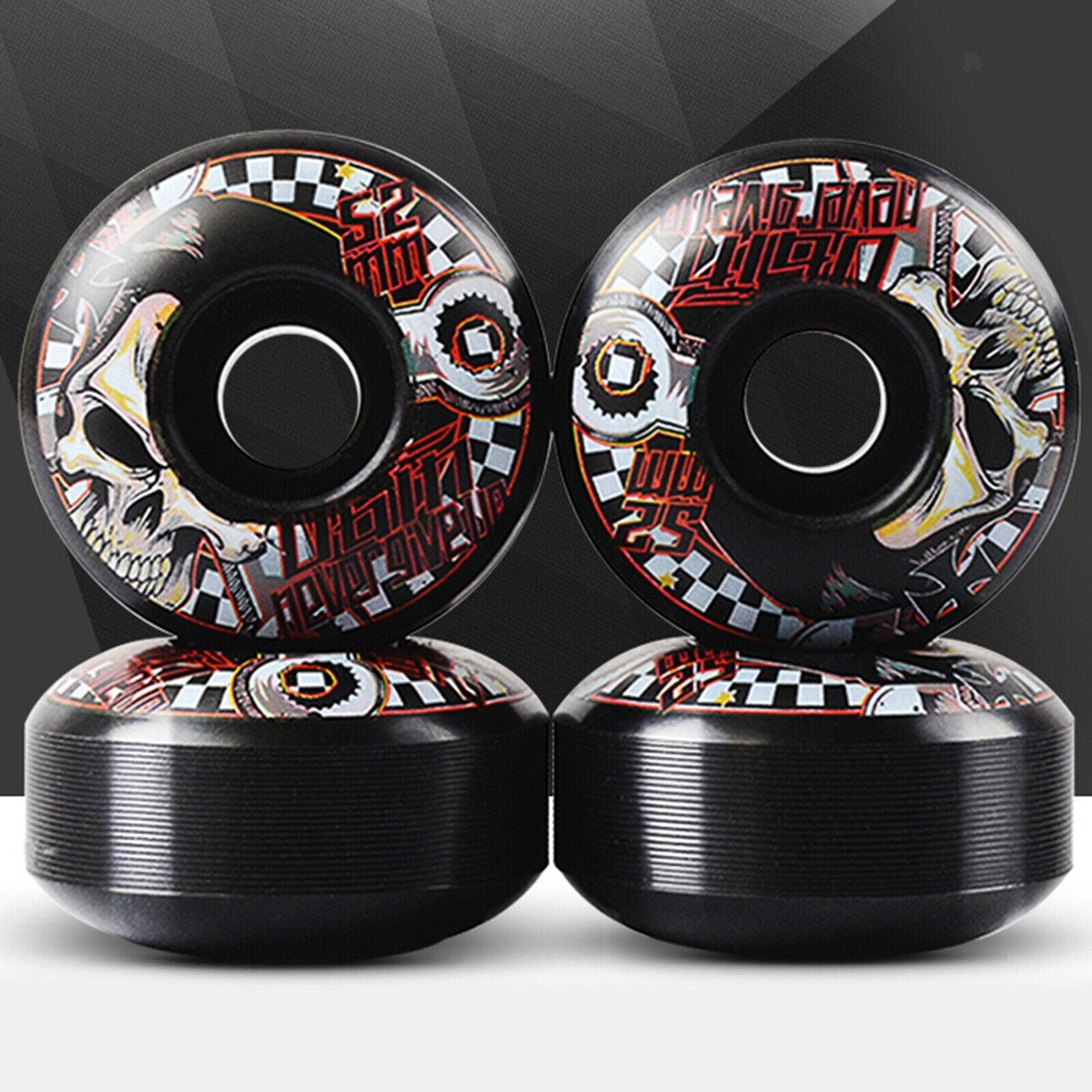 4Pack 51D PU Skateboard Wheels Set High Strength Cruiser Roller Repair Wheel