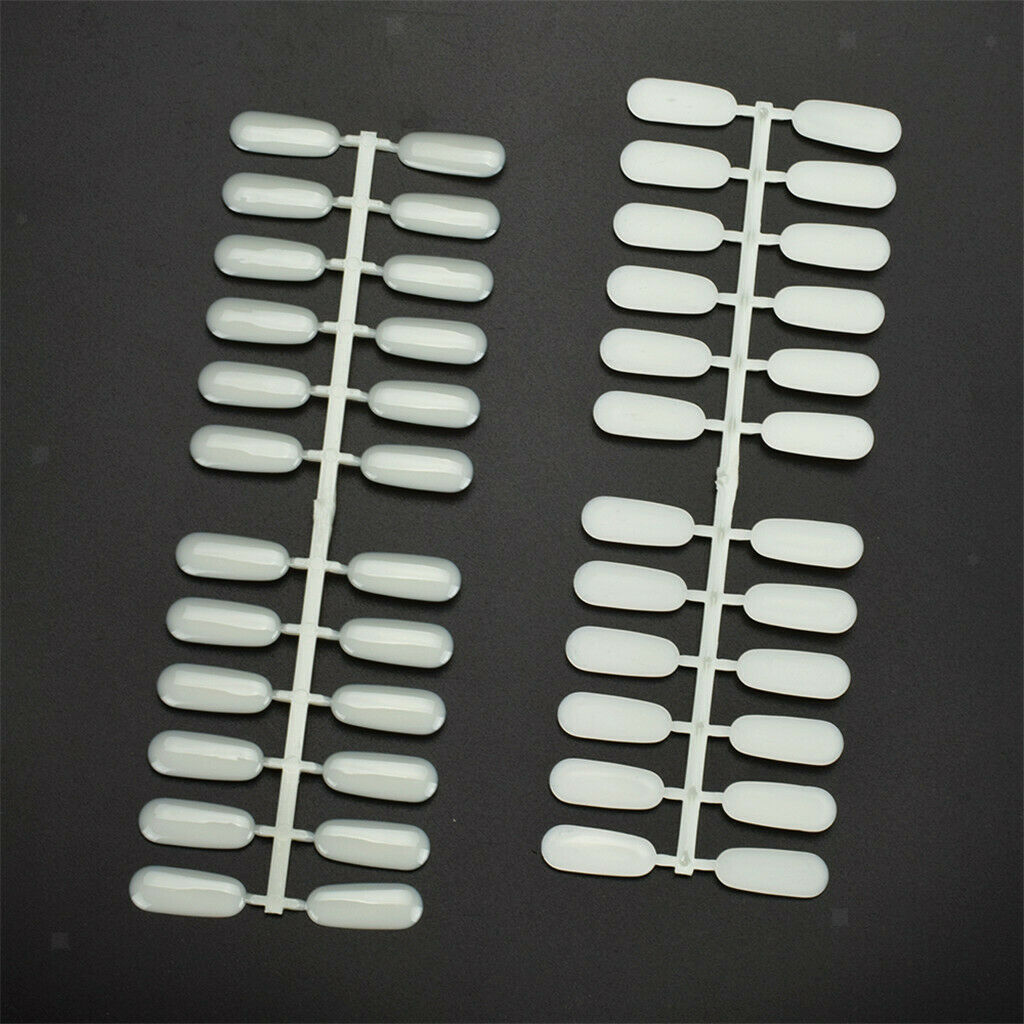 240Pcs Nail Polish Practice Display Board Chart Detachable Nail Color