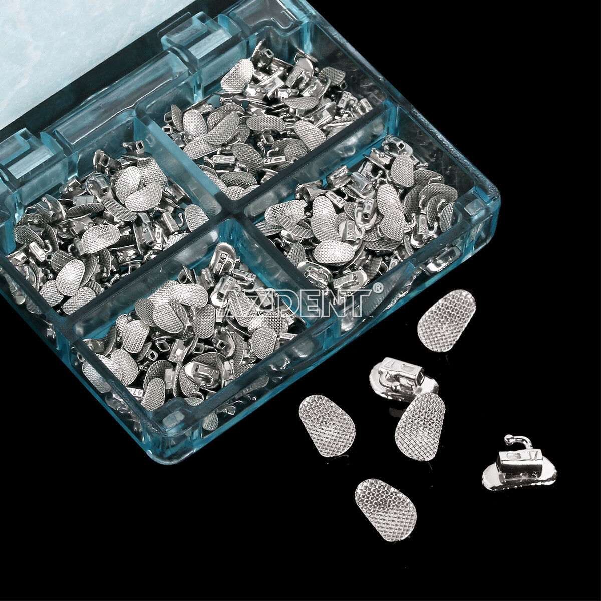 10X AZDENT Dental Orthodontic Buccal Tube 2nd Molar Bondable Non-Conv Roth.022