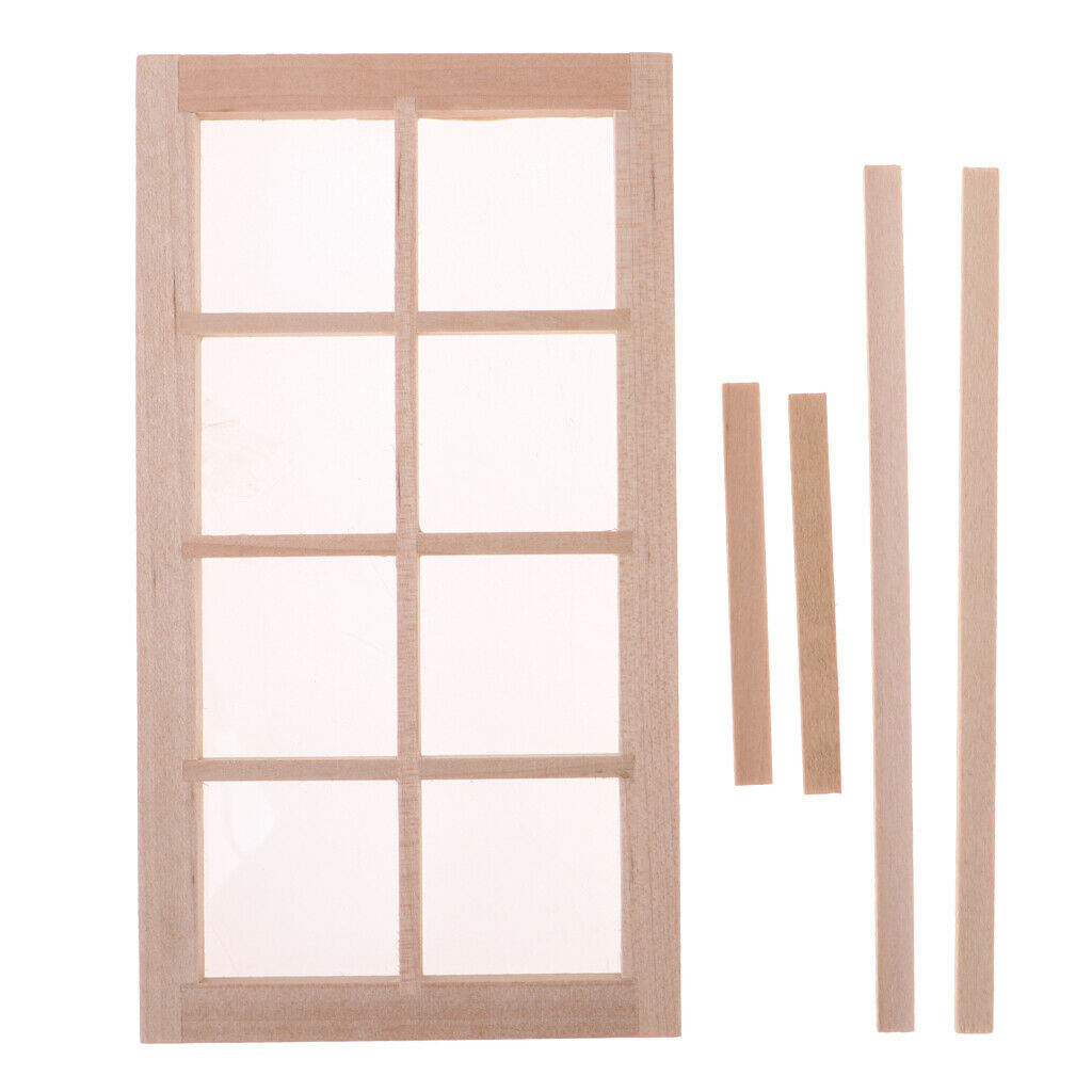 Lots 2 1/12 Unpainted Wooden Window Frame Furniture DIY for Living Room