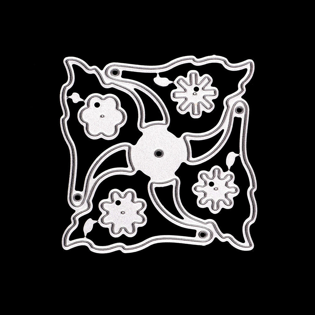Windmill Flower Spinner Metal Cut Dies Diy Pinwheel Party Decor Paper Craft Qx