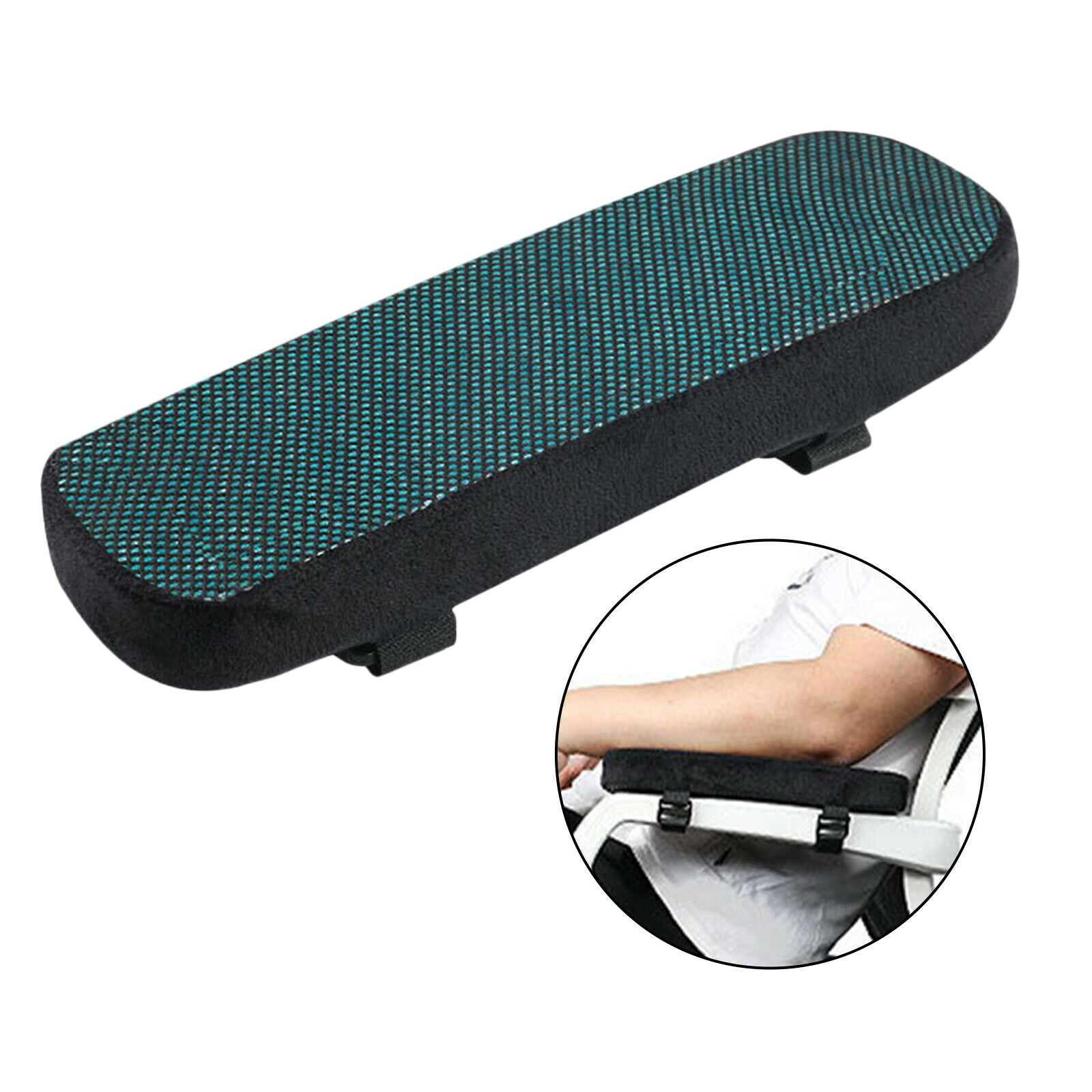 1Pc Gel Memory Foam Armrest Cushion Pads Elbow Arm Rest Pillow Stress Relief