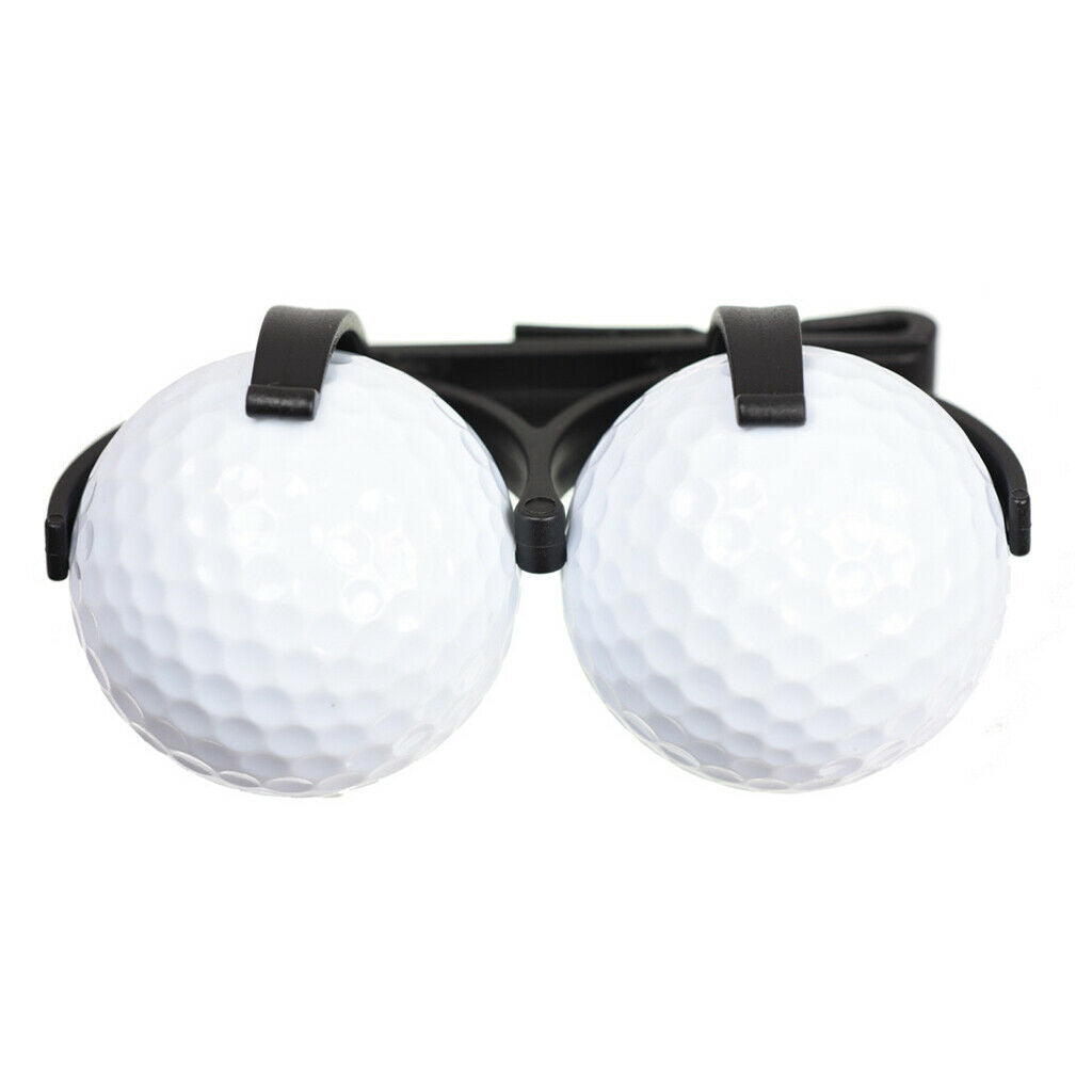 2Pcs Universal Plastic Golf Ball Holder Clips Belt Clamp Golf Ball Organizer