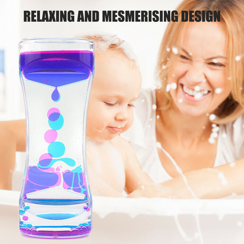 Liquid Timer Anxiety Relief Toys Motion Bubble Timer Oil Hourglass Fidget Toys