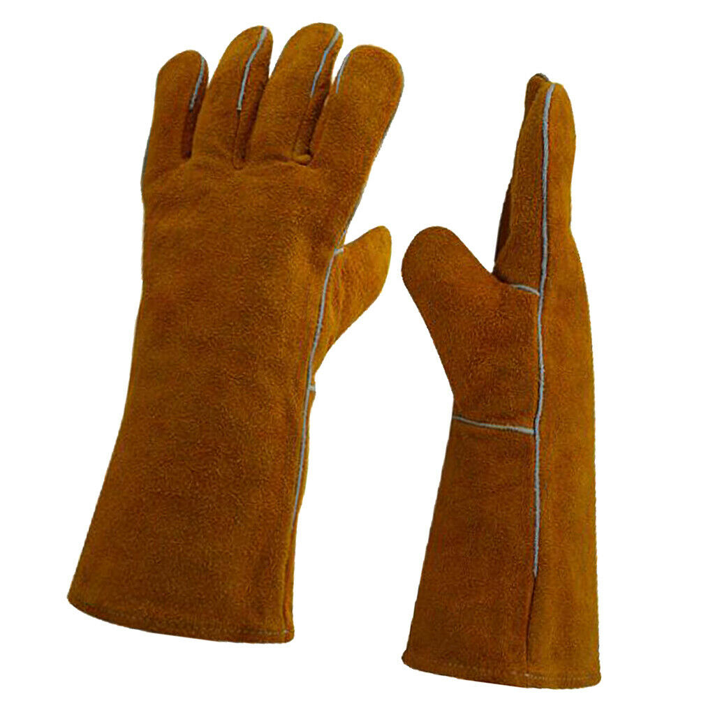 1 Pair of Gloves Welding Gear Hands Cover Protecting Hand Work Safety Gear -340
