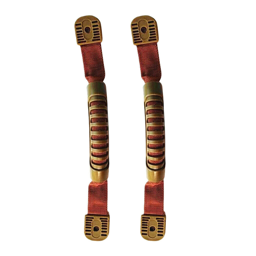 2 Pieces Brown Durable Kayak Canoe Dinghy Toggle Luggage Carry Handle Grip