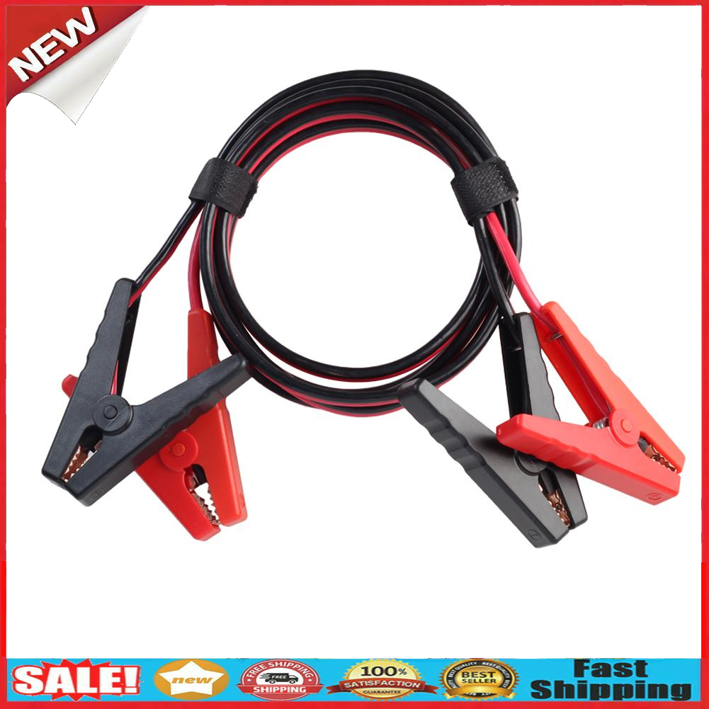 2.5m Car Auto Emergency Battery Booster Cord Copper Cable with Clip Clamp @