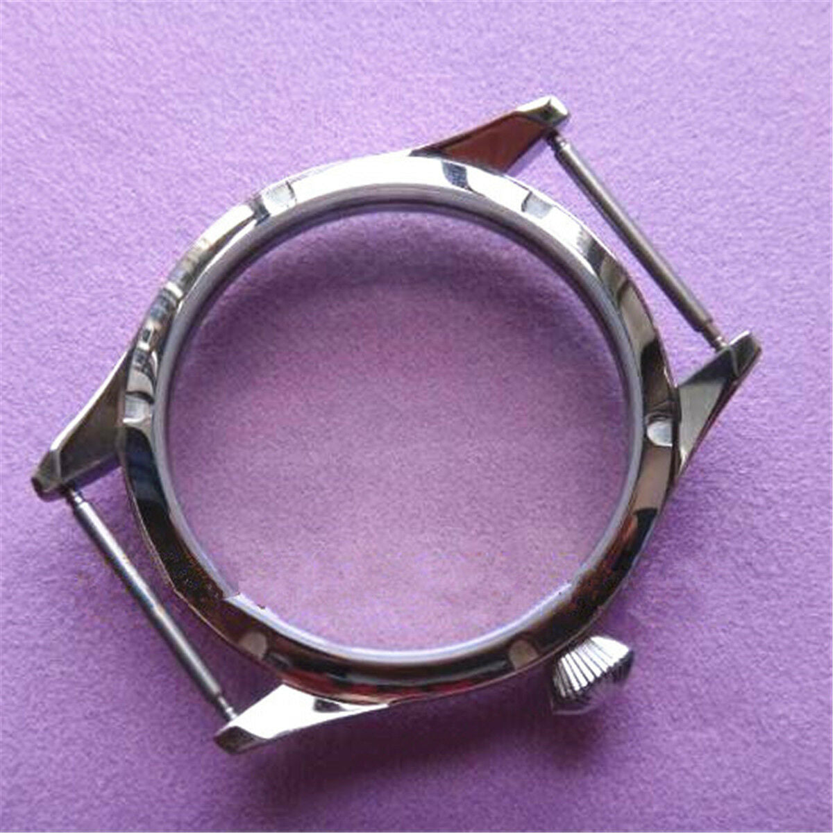 44mm Stainless Steel Watch Case Fit Swiss 6497 6498 Seagull ST3600/3621 Movement