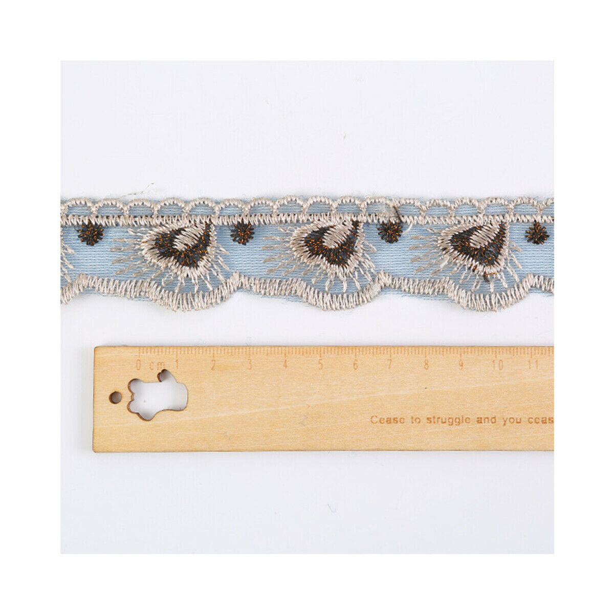 5 Yards Embroidered Lace Trim Ribbon Dress Clothing Sewing Edge Curtain Craft