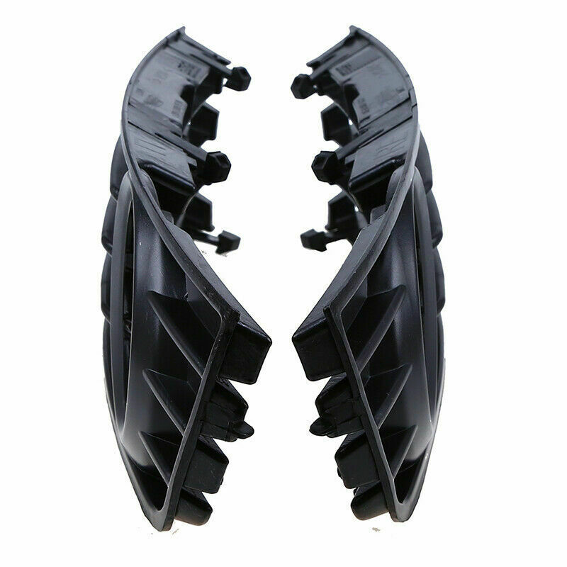 2x Black Front Bumper Fog Light Grilles For Audi A4 Sedan 2002-2004 03 8H0807681