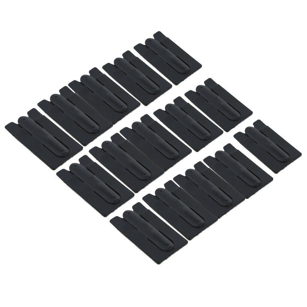 15 Pcs Silicon Phone Holder Case Stick On Credit Card Stand Black