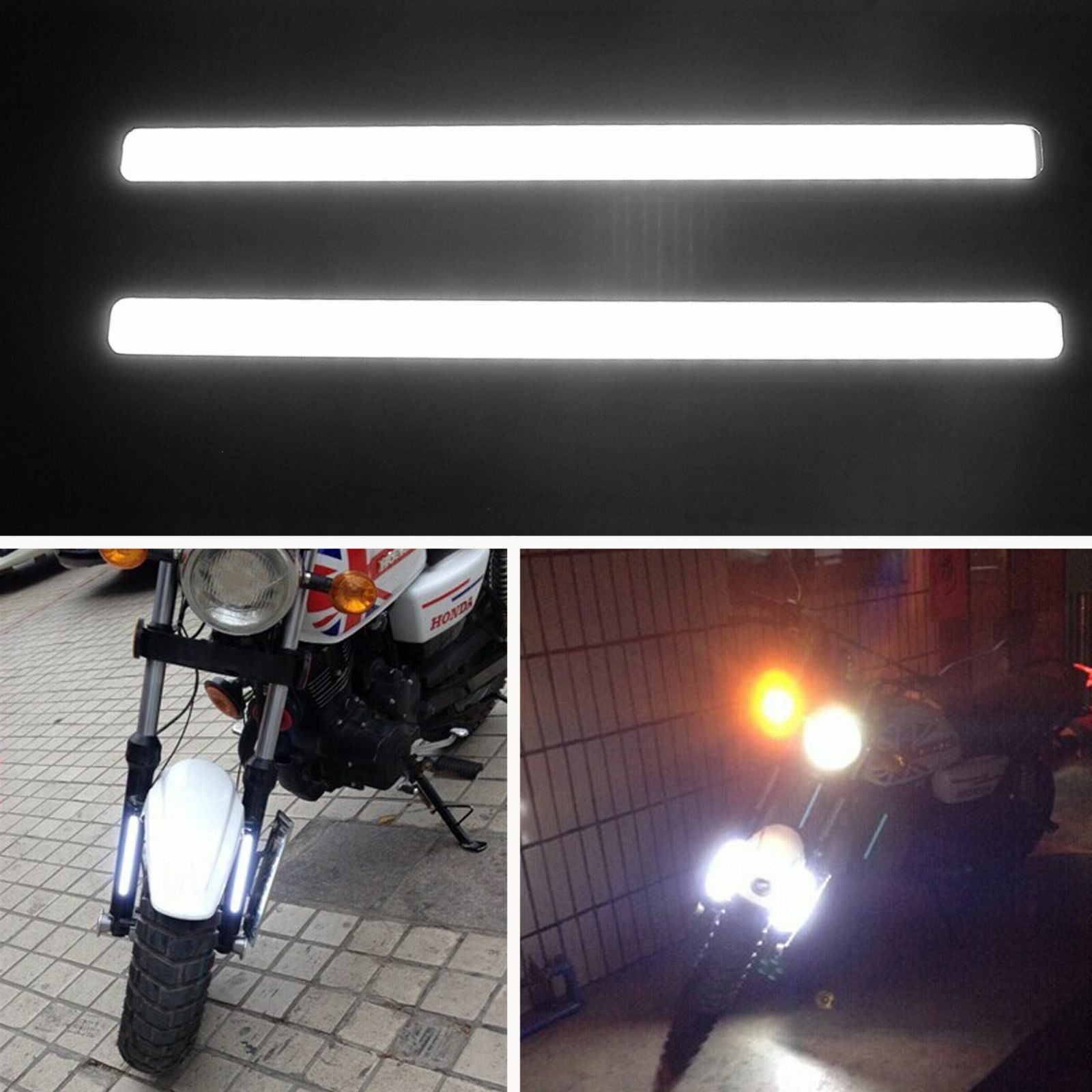 2 Pcs 12V White Bright Waterproof COB LED Light for DRL Fog Driving Lamp For BMW