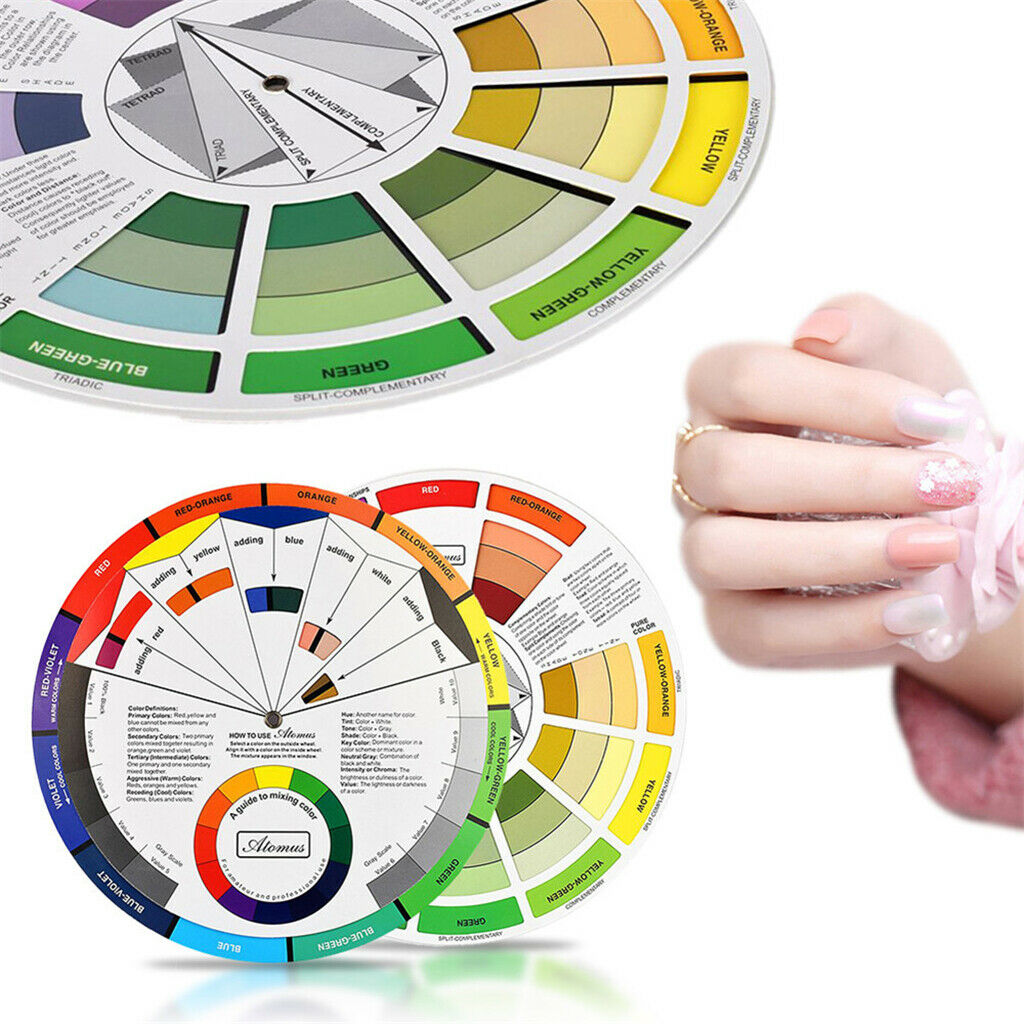 Makeup Color Mixing Guide for Microblading Nail Art Painting Crafts B